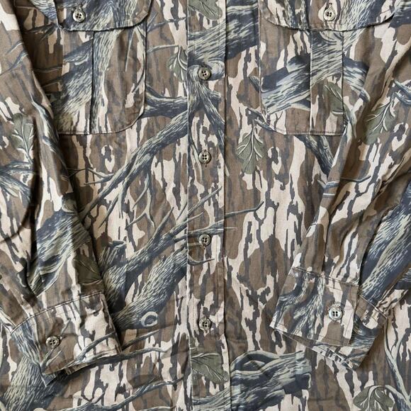Vintage Mossy Oak Shirt Men’s Size Medium 21x30.5 Long Sleeve Treestand Camo - Picture 5 of 8